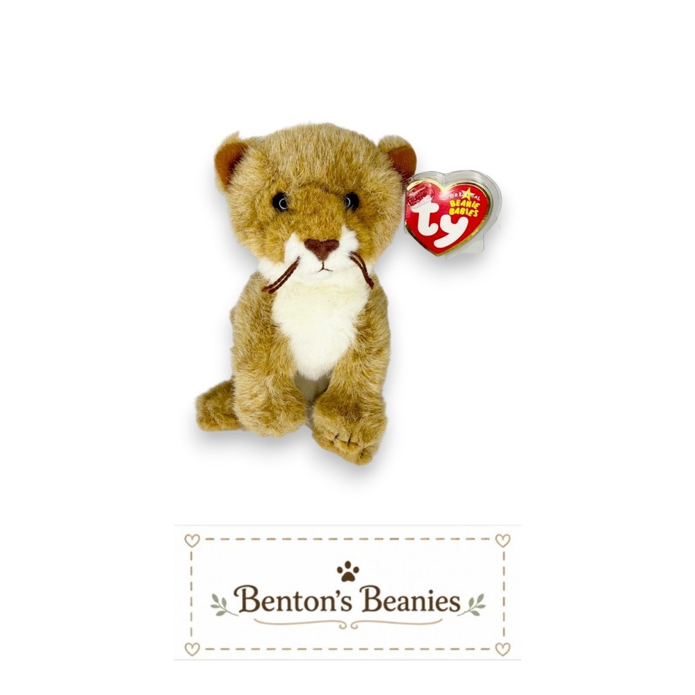 Manes the Lion Ty Beanie Baby | Savannah King 🦁 | Mint Heart Tag ⭐